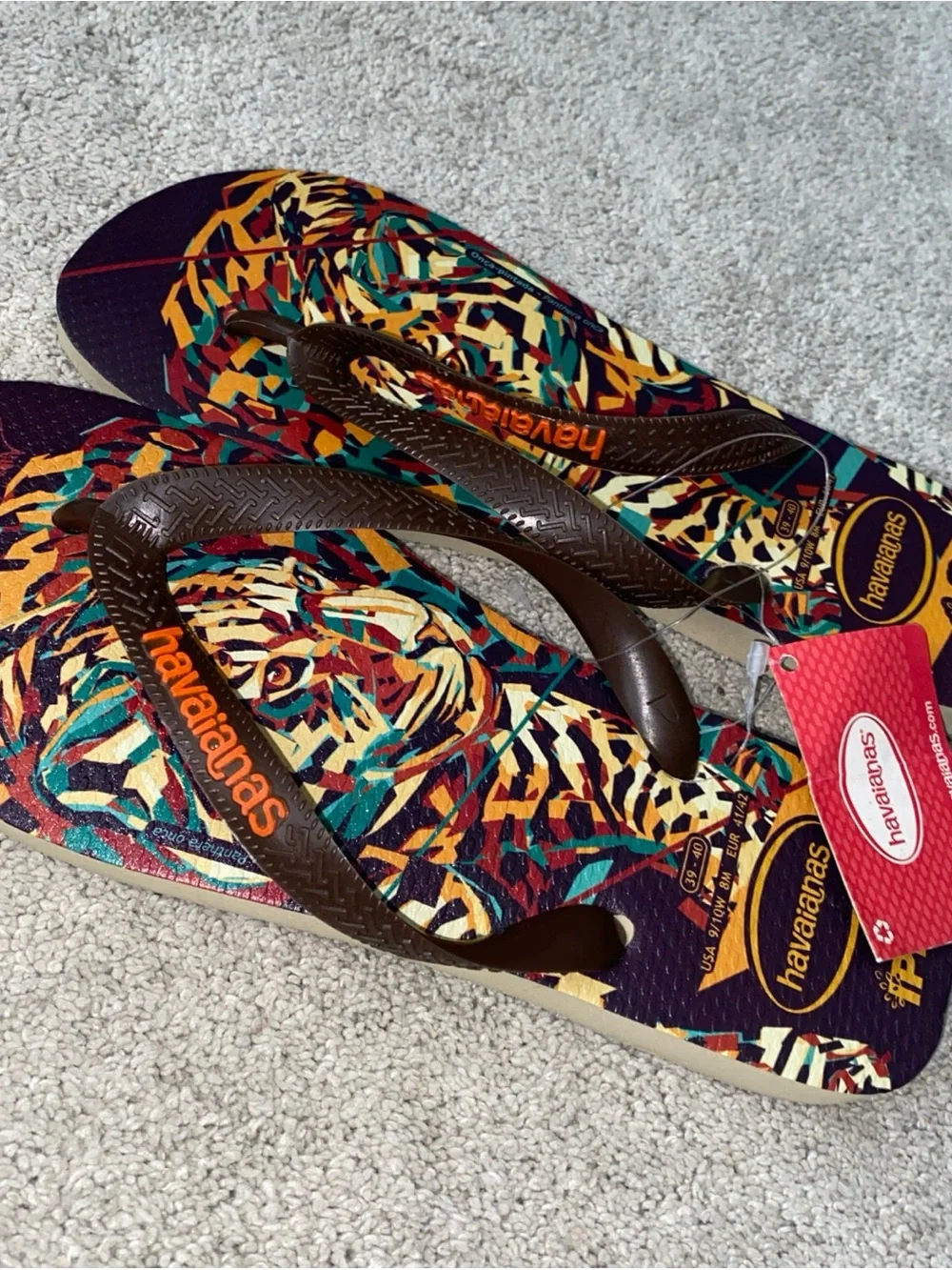 havaianas IPE flip flops Women’s 9 10 Men’s 8 NWT
